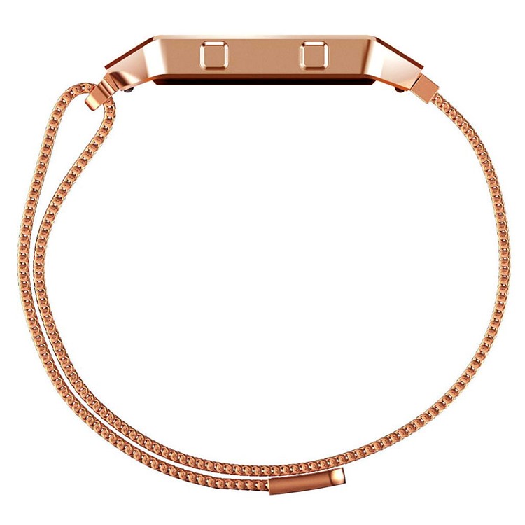 Luxury Milanese Stainless Steel Mesh Magnetic Watch Strap with Metal Frame for Fitbit Blaze - Rose Gold Color-3