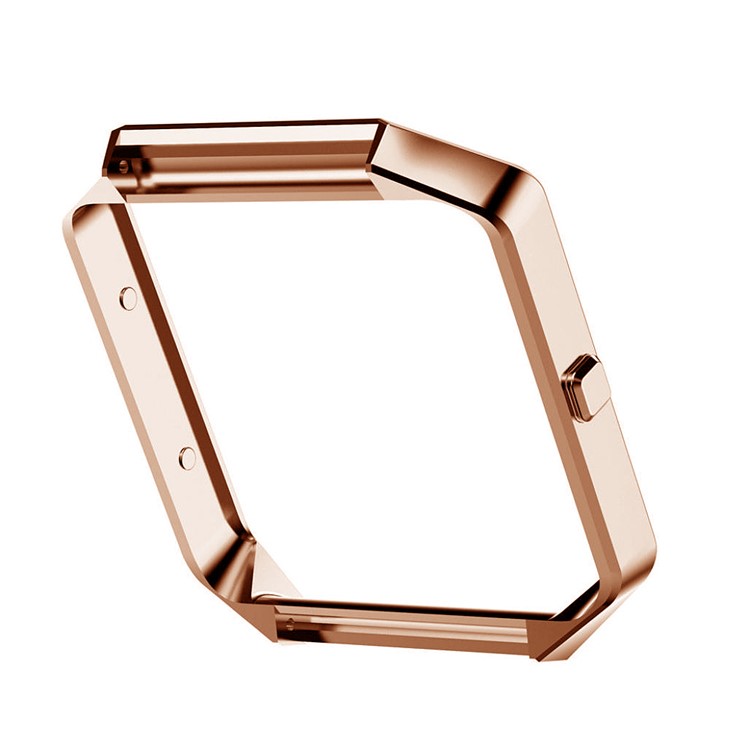 Luxury Milanese Stainless Steel Mesh Magnetic Watch Strap with Metal Frame for Fitbit Blaze - Rose Gold Color-5