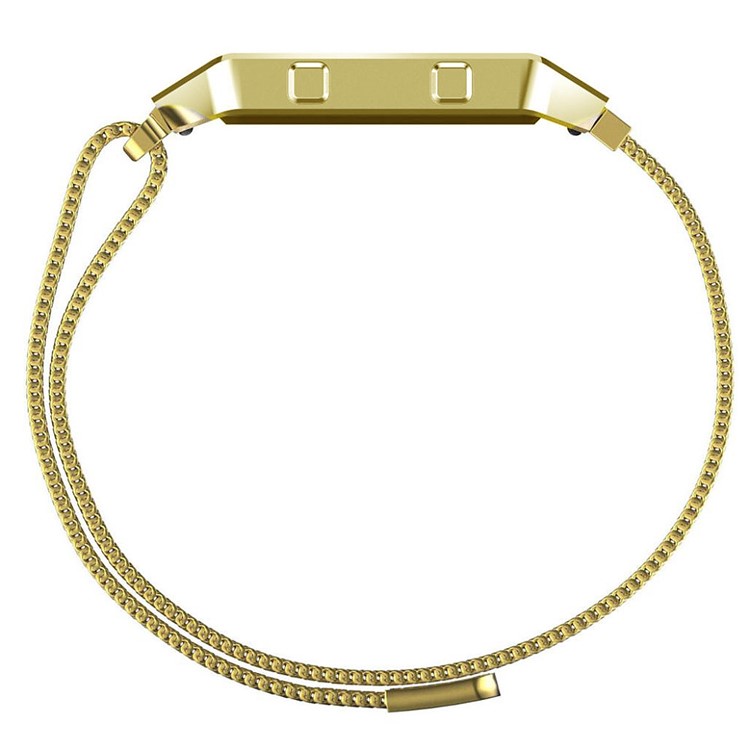 Luxury Milanese Stainless Steel Magnetic Watch Band with Bumper Frame for Fitbit Blaze - Gold Color-3