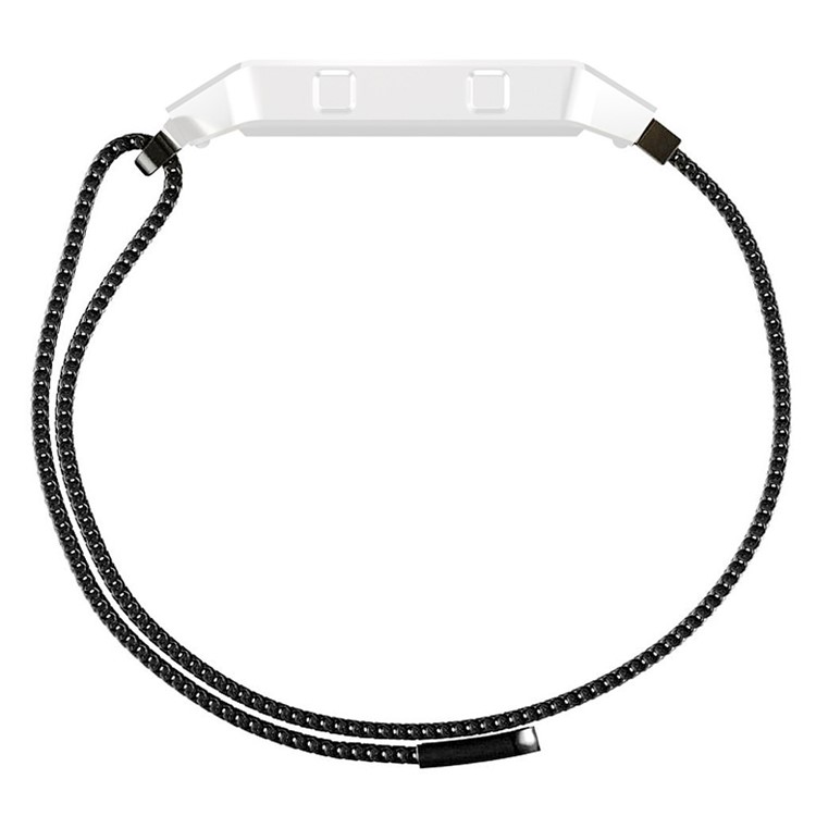 Milanese Loop Stainless Steel Magnetic Watch Strap without Frame Bumper for Fitbit Blaze - Black-3