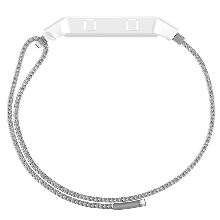 Milanese Loop 316L Stainless Steel Magnetic Watchband without Frame Bumper for Fitbit Blaze - Silver Color-3