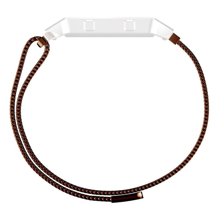 Milanese Loop Band 316L Stainless Steel Magnetic Watch Strap without Frame Bumper for Fitbit Blaze - Coffee-3