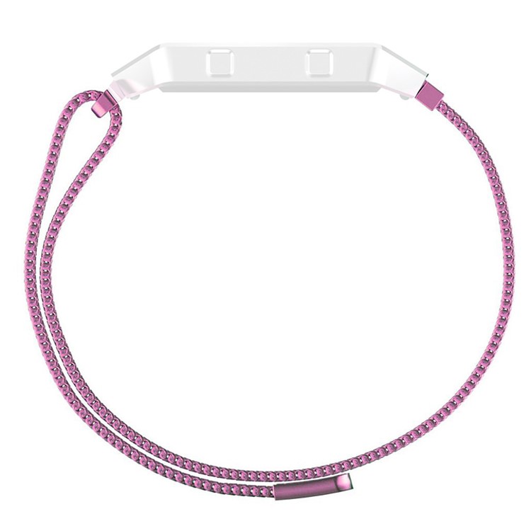 Milanese Loop Strap Stainless Steel Magnetic Watch Band without Frame Bumper for Fitbit Blaze - Light Purple-3