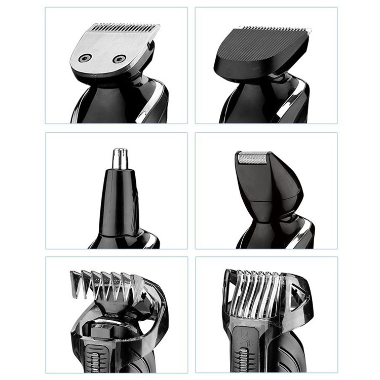 KEMEI1832 5-in-1 Rechargeable Electric Shaver Groomer Trimmer Hair Care home Travel Set - Black / EU Plug-2