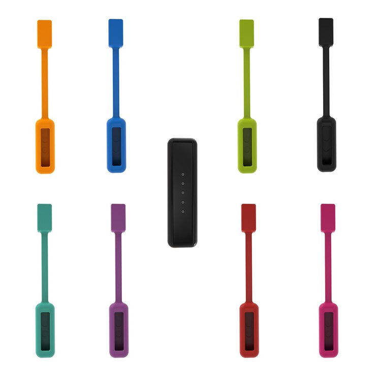Silikonstarker Magnetverschluss Für Fitbit Flex 2 - Schwarz-4