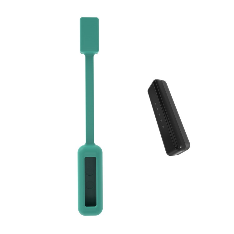 Strong Magnetic Clasp Slicone Clip Holder for Fitbit Flex 2 - Cyan-1
