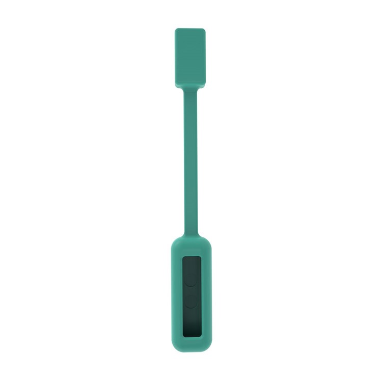 Strong Magnetic Clasp Slicone Clip Holder for Fitbit Flex 2 - Cyan-2