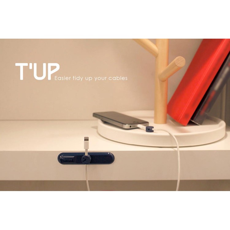 BCASE TUP Magnetic USB Cable Clips Wire Organizer 3 Sizes in 1 - Watermelon Red-4