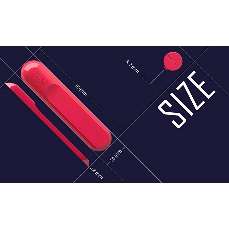 BCASE TUP Magnetic USB Cable Clips Wire Organizer 3 Sizes in 1 - Watermelon Red-6