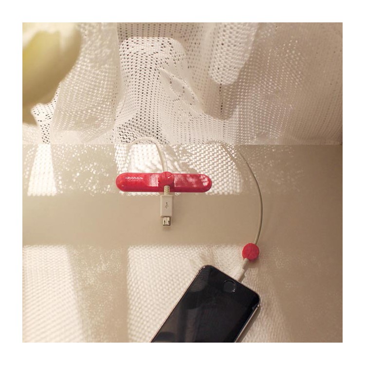 BCASE TUP Magnetic USB Cable Clips Wire Organizer 3 Sizes in 1 - Watermelon Red-8