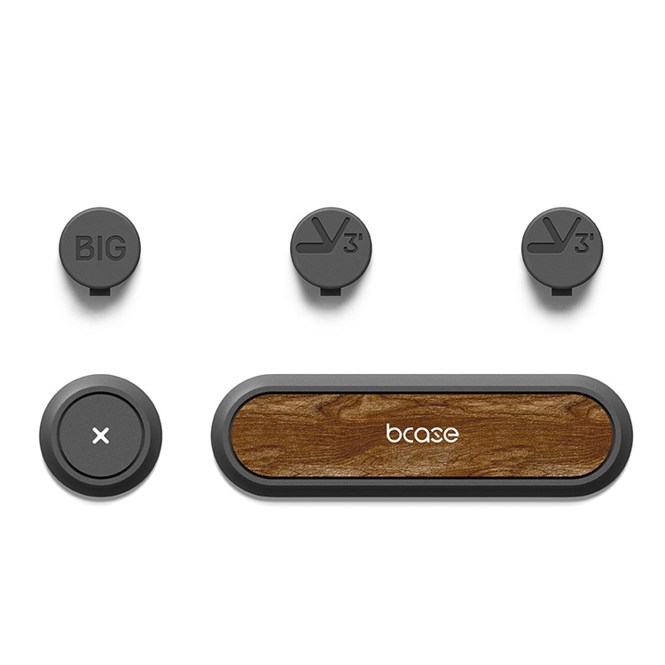 BCASE TUP2 Wooden Magnetic Cable Clips Multipurpose USB Cable Organizer - Walnut Wood-1
