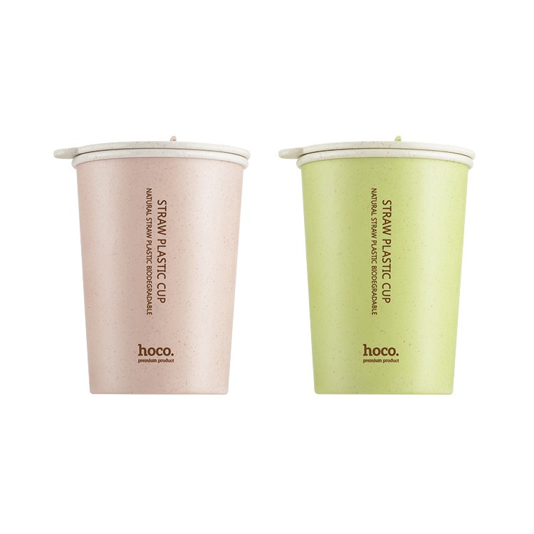 HOCO CP4 Dual-layer Wheat Smell 300ML Coffee Hot Water Mug Cup - Pink-4