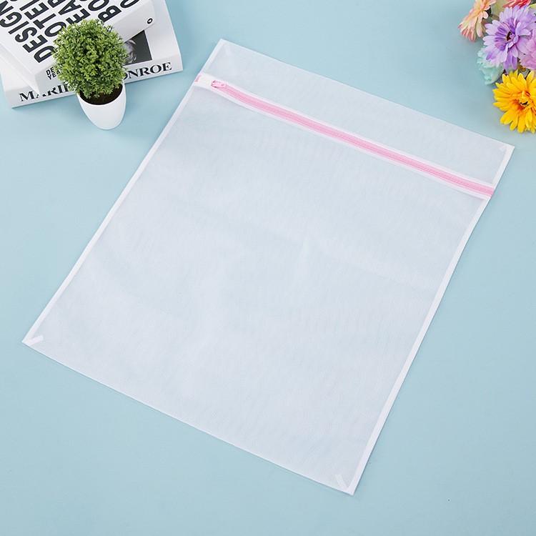 6Pcs/Lot Square Fine Mesh Zippered Washing Bags Thickened Laundry Bag, Size: 50 x 60cm-3