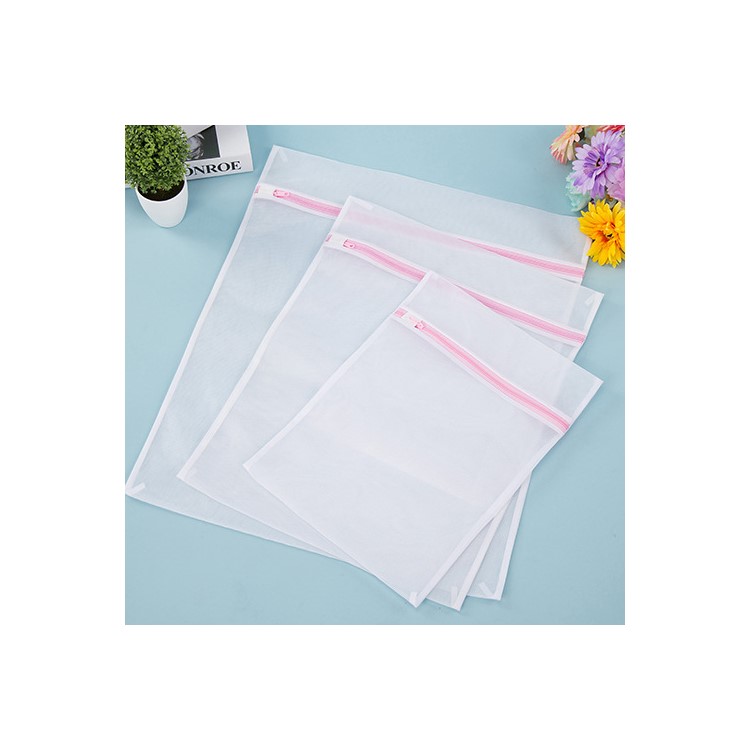 6Pcs/Lot Square Fine Mesh Zippered Washing Bags Thickened Laundry Bag, Size: 50 x 60cm-5