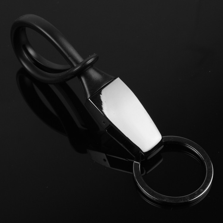 Creative Household Black Titanium Alloy Anti-rust Key Ring Chain-1