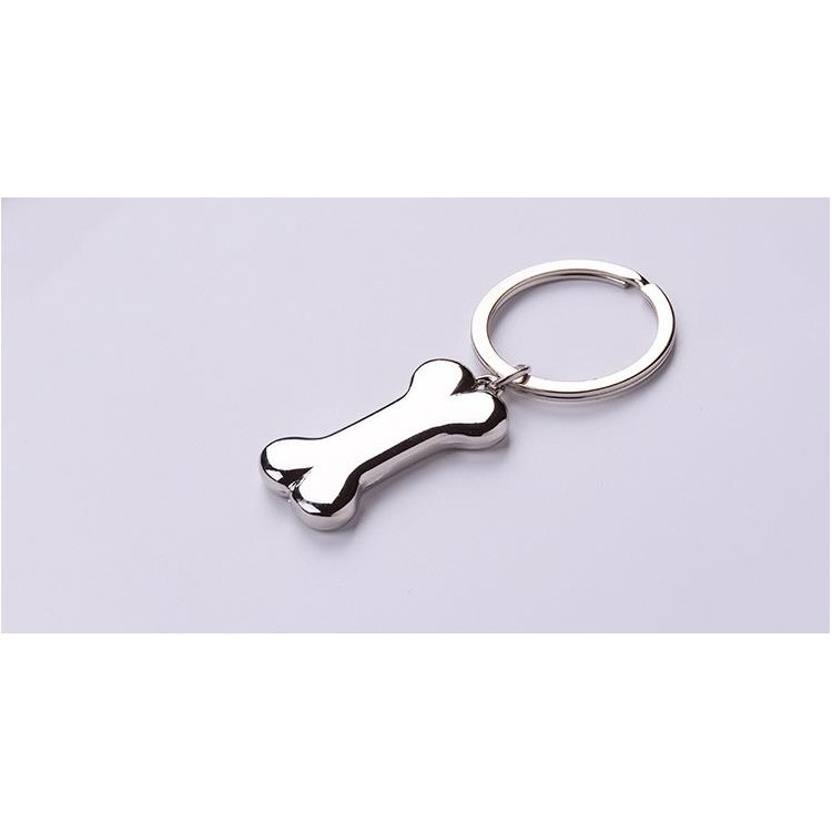 Creative Dog Bone Zinc Alloy Keychain Key Ring Gift for Men Women-2