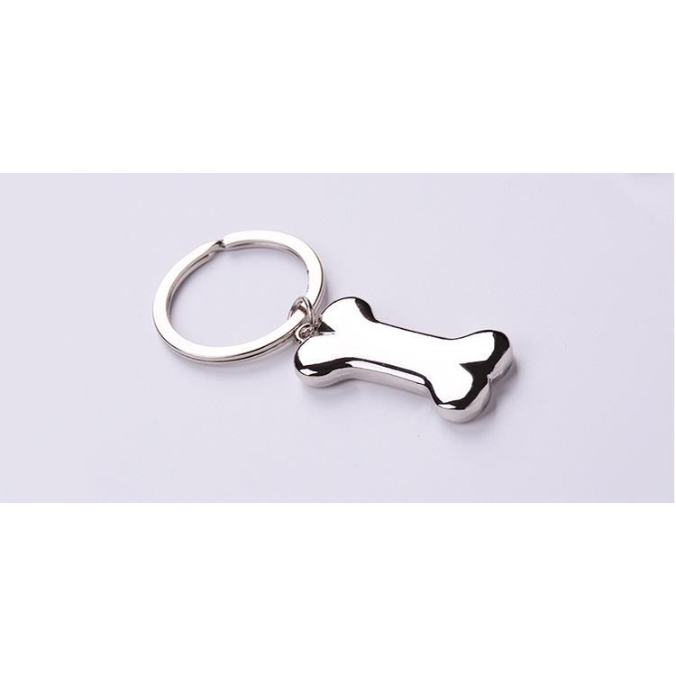 Creative Dog Bone Zinc Alloy Keychain Key Ring Gift for Men Women-3