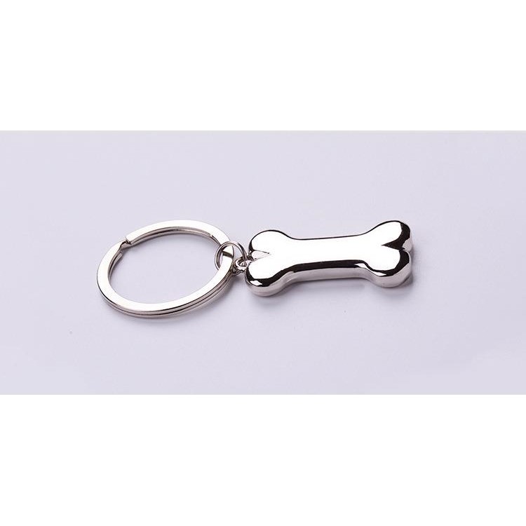 Creative Dog Bone Zinc Alloy Keychain Key Ring Gift for Men Women-4