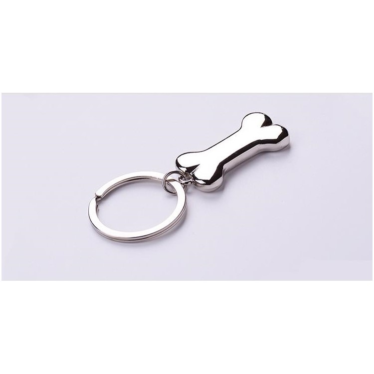 Creative Dog Bone Zinc Alloy Keychain Key Ring Gift for Men Women-5