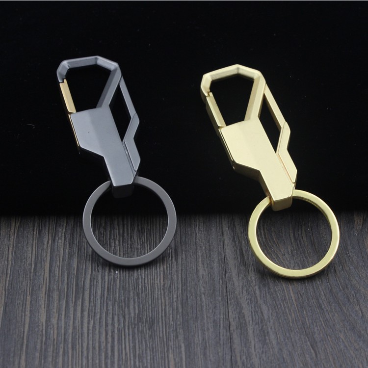 Cool Metal Key Chain Car Key Ring for Men - Dark Grey-4