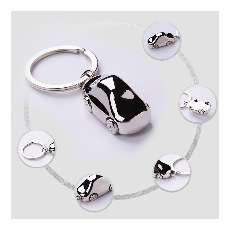 Mini Car Design Zinc Alloy Metal Key Ring Gadget with Polished Anti-rust Surface-1