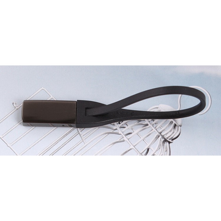Fashion Denmark Menu Metal Key Chain Car Ring Key Chain Attachments - Black-2