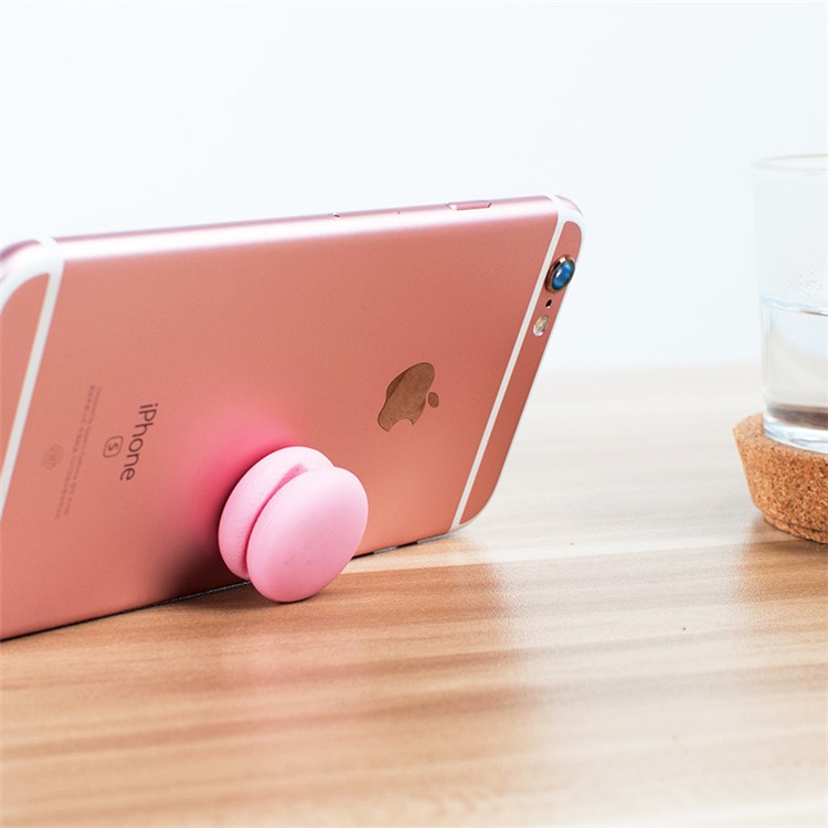 FUNENJOY 6PCS Silicone Macaron Desktop Cable Organizer Sticky Winder Clamp (Random Color)-3