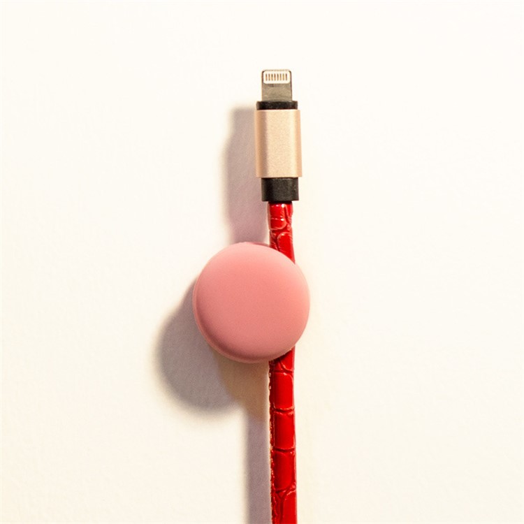 FUNENJOY 6PCS Silicone Macaron Desktop Cable Organizer Sticky Winder Clamp (Random Color)-5