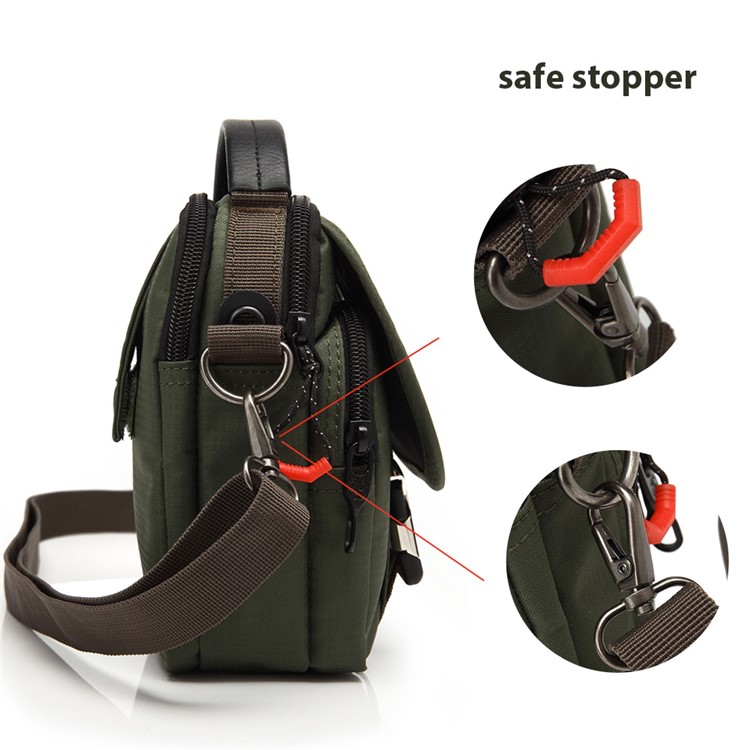 KOROVO RFID Signal Shielding Shoulder Bag Anti-degaussing Anti-theft Wallet Case Anti-theft Waist Bag (B9802) - Army Green-13