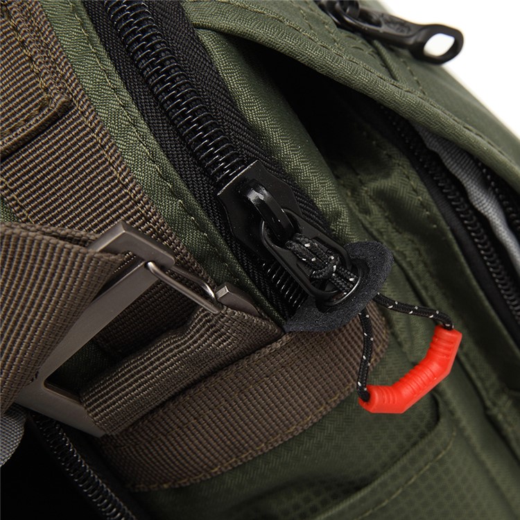 KOROVO RFID Signal Shielding Shoulder Bag Anti-degaussing Anti-theft Wallet Case Anti-theft Waist Bag (B9802) - Army Green-14
