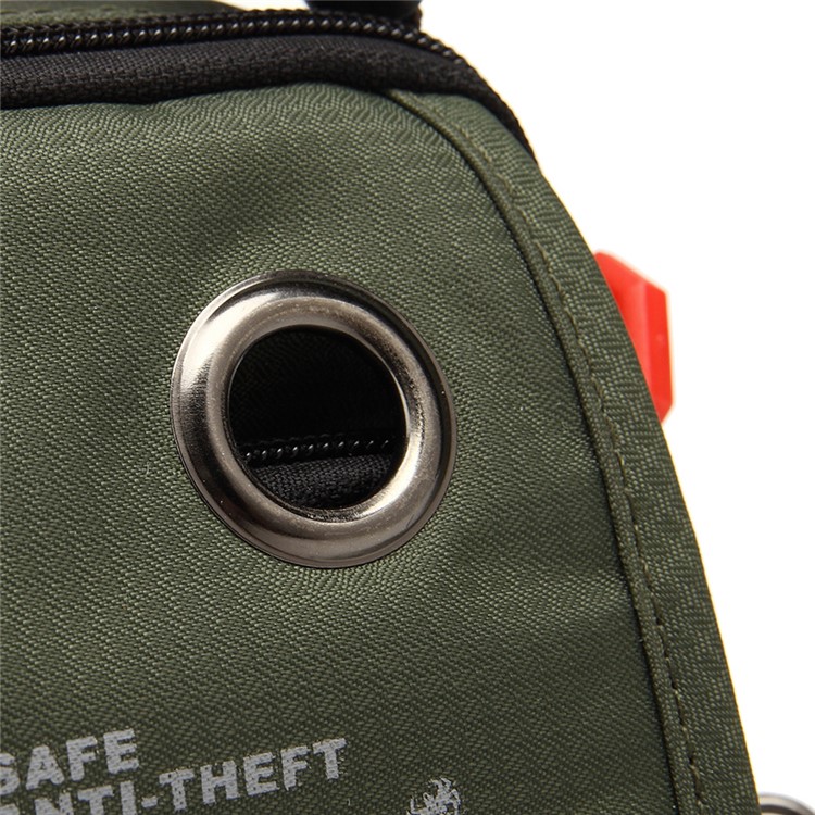KOROVO RFID Signal Shielding Shoulder Bag Anti-degaussing Anti-theft Wallet Case Anti-theft Waist Bag (B9802) - Army Green-6
