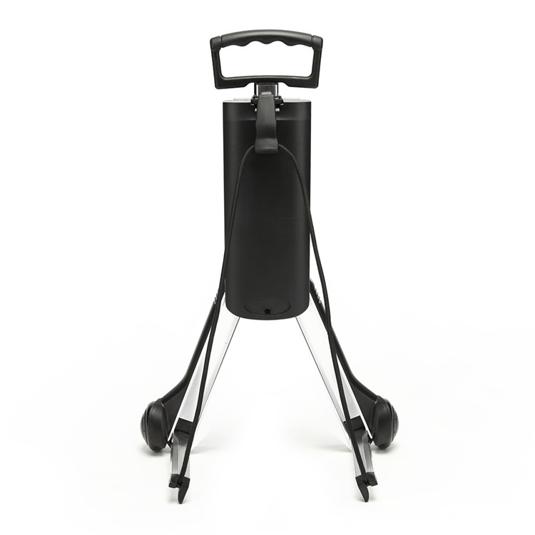 KOROVO Folding Shopping Luggage Cart Trolley Retractable Aluminum Alloy Bike Trailer (JX830A) - Black-9
