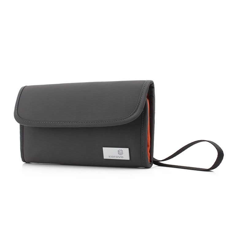 KOROVO RFID Signal Shielding Pouch Anti-degaussing Wallet Case (B1802) - Dark Grey-3