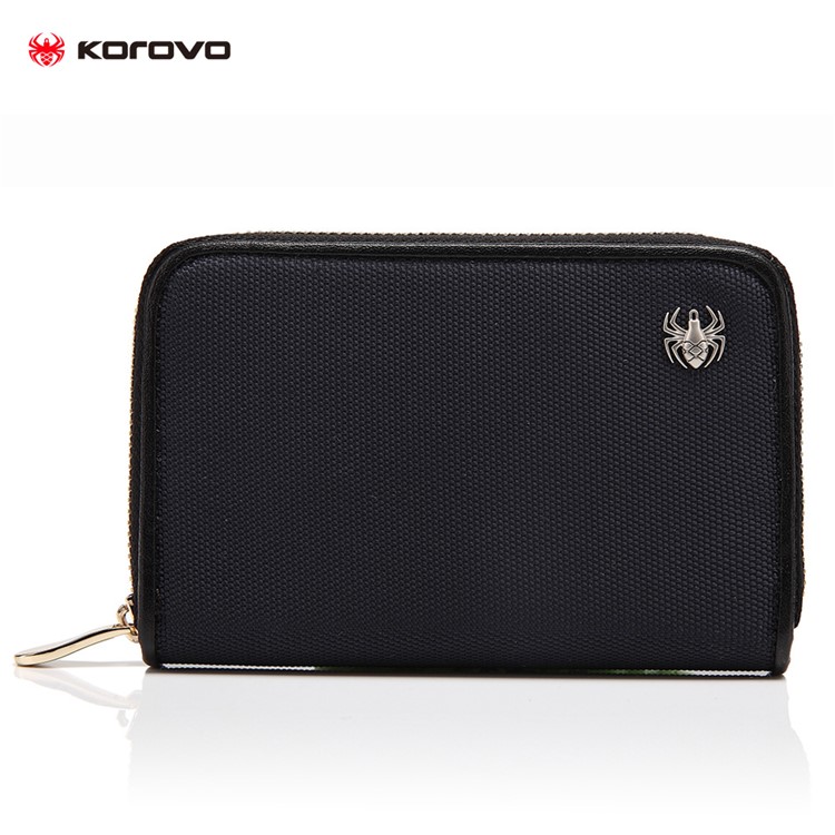 KOROVO RFID Signal Shielding Pouch Anti-degaussing Wallet Case (D6801) - Navy Blue-2
