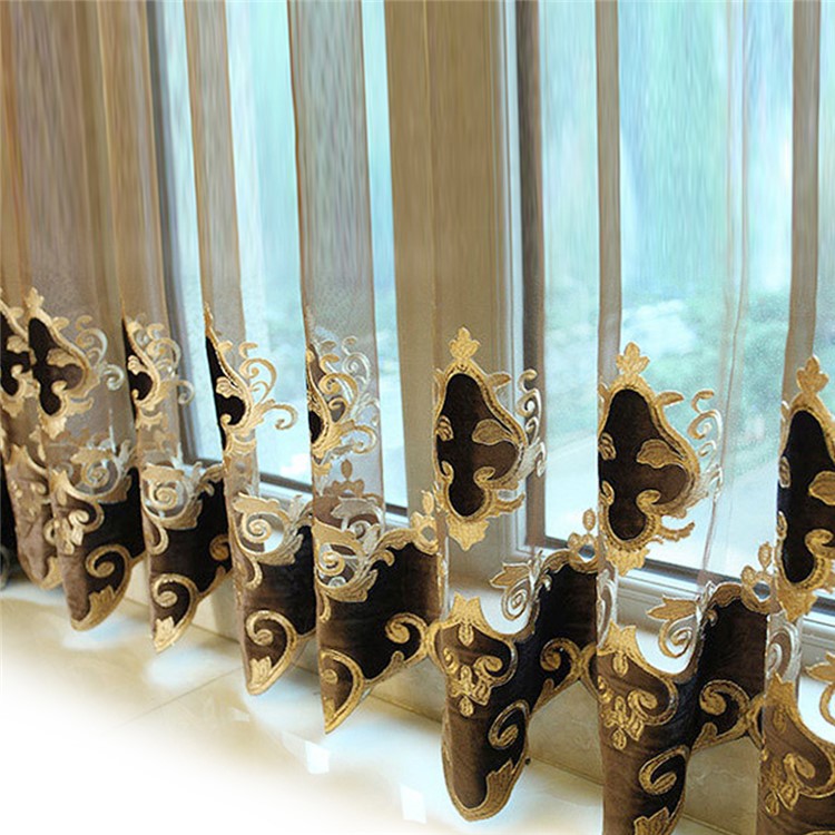 Luxury European Style Window Screening Living Room Bedroom Blackout Curtain, 1.58 x 2.7m-2