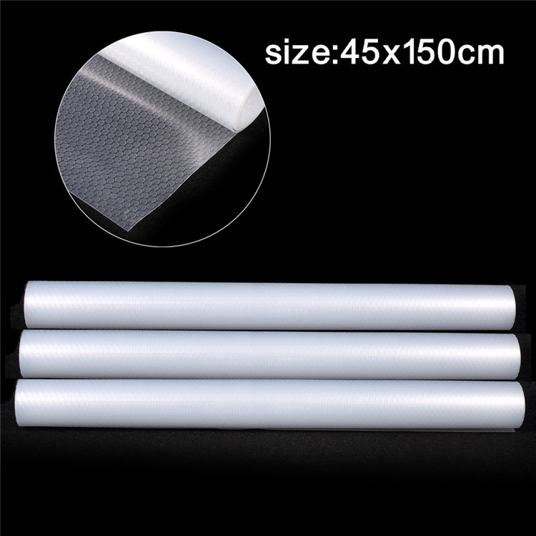 3Rolls/Lot DIY Multipurpose Waterproof Spots Texture EVA Pad Antibacterial Anti-slip Drawer Mat - Transparent-1