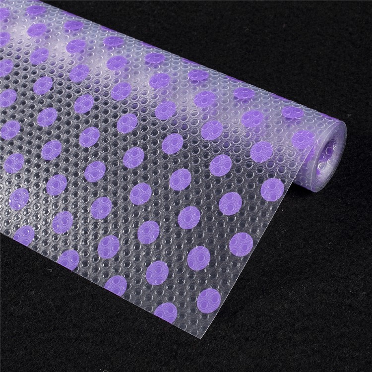 3Rolls/Lot Purple Dots Anti-slip Anti-bacteria DIY EVA Pad Mat for Kitchen Drawer Cupboard, Size: 100 x 45cm-4