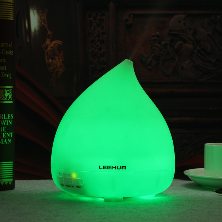 LEEHUR Water Drop Essential Oil Diffuser Ultrasonic Aroma Humidifier with 14-color LED Lights - US Plug-18