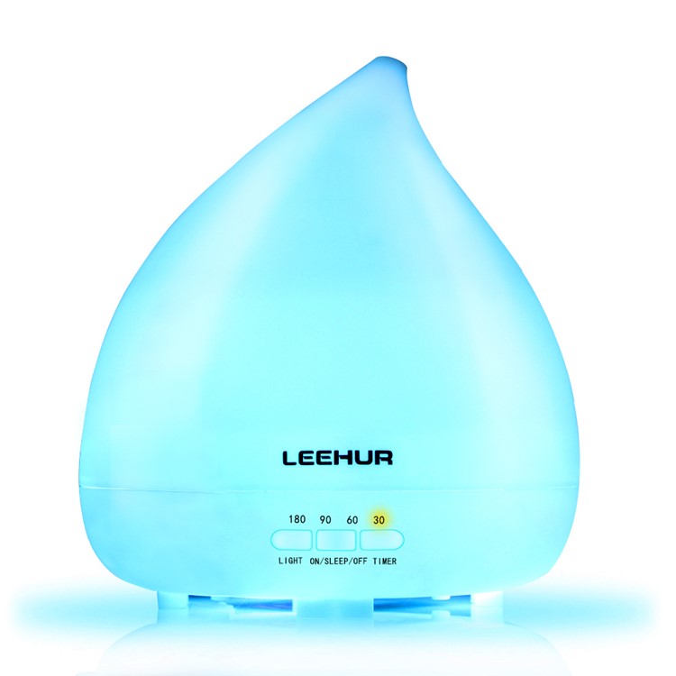 LEEHUR Water Drop Essential Oil Diffuser Ultrasonic Aroma Humidifier with 14-color LED Lights - US Plug-22