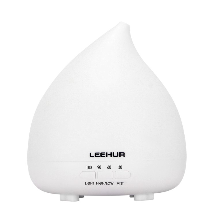 LEEHUR Water Drop Essential Oil Diffuser Ultrasonic Aroma Humidifier with 14-color LED Lights - US Plug-7