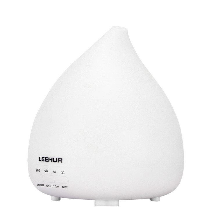 LEEHUR Water Drop Essential Oil Diffuser Ultrasonic Aroma Humidifier with 14-color LED Lights - US Plug-8