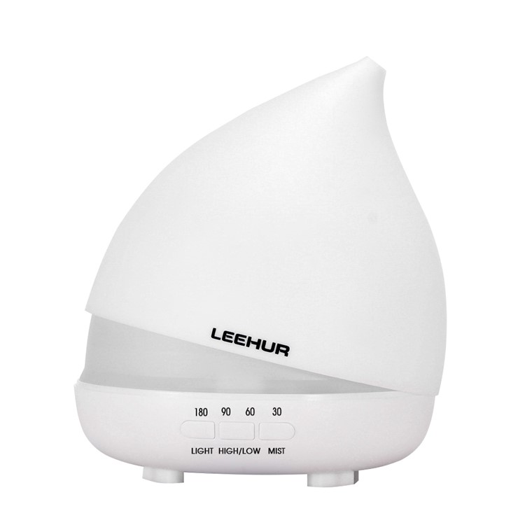 LEEHUR Water Drop Essential Oil Diffuser Ultrasonic Aroma Humidifier with 14-color LED Lights - US Plug-9