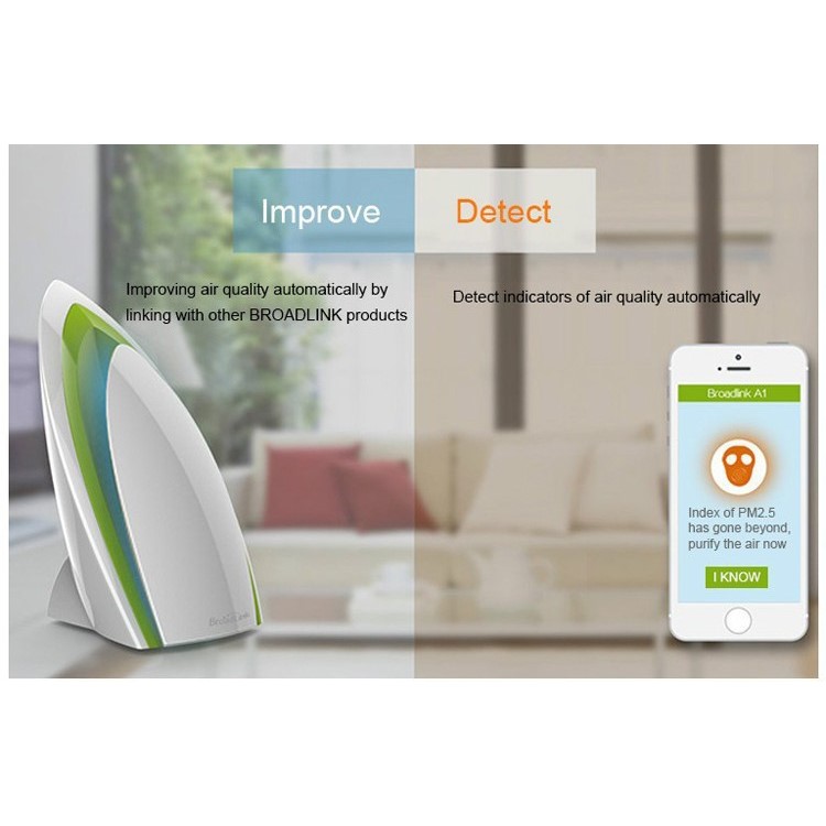 BROADLINK A1 E-Air Smart Home Air Detector Intelligent Home Monitor - White / EU Plug-10