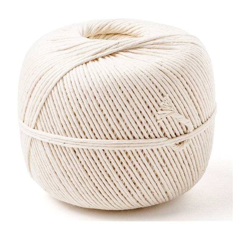 Corde De Cuisine De Corde De Coton De DIY Naturel, 2mm X 350m - Blanc-1