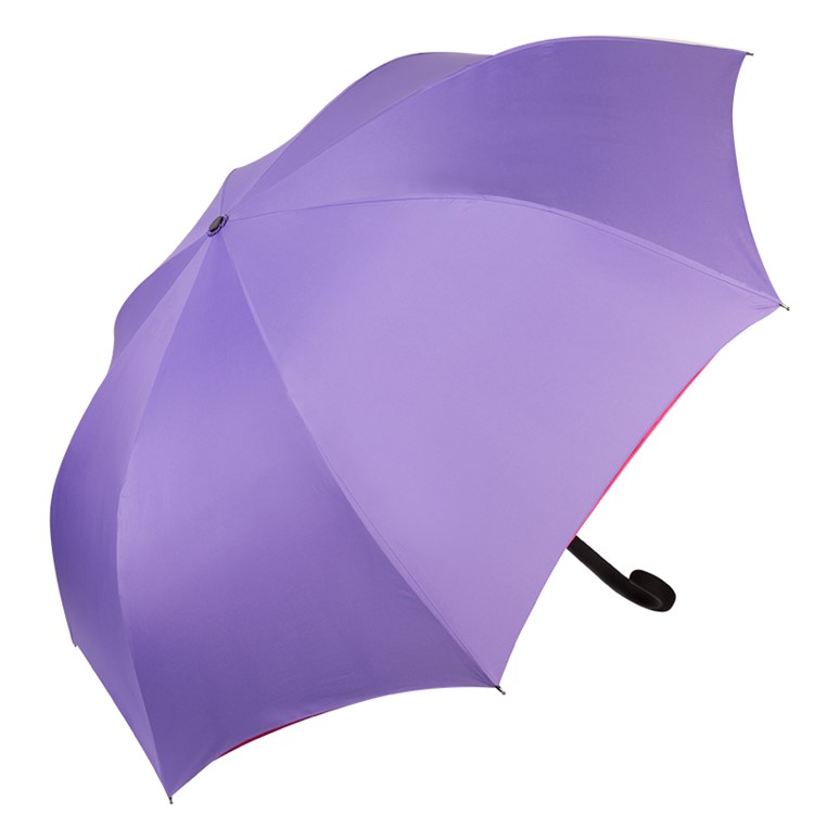 JOYROOM CY144 Reverse Folding Inverted Umbrella Rain Protection - Pink-3