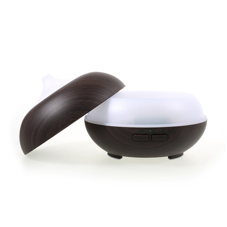 150ml Wood Grain Mini Aroma Essential Oil Diffuser with Color LED Lights Changing and Auto Shut-off - EU Plug-3