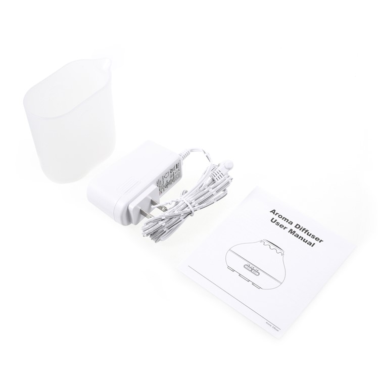 150ml Wood Grain Mini Aroma Essential Oil Diffuser with Color LED Lights Changing and Auto Shut-off - EU Plug-8