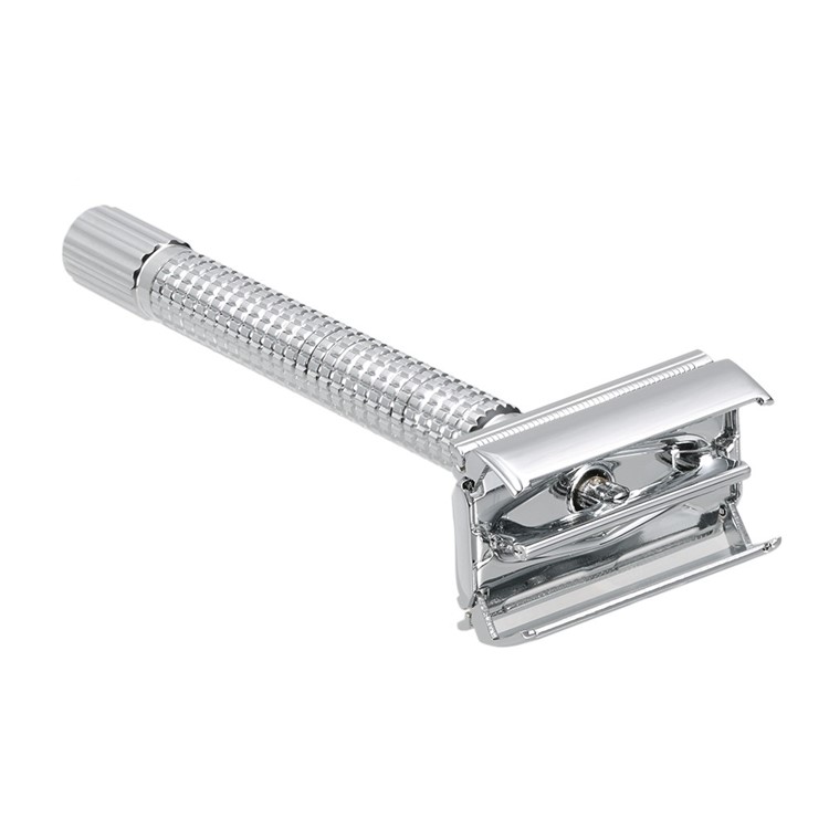 BAILI Men's Classic Shaving Razor Butterfly Opening Safety Razor with Blade (BT131)-3