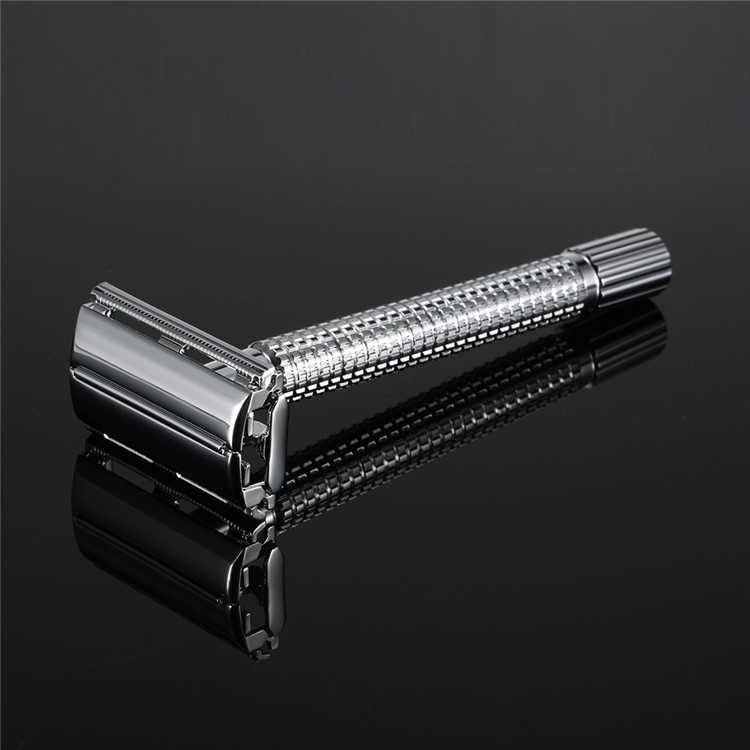 BAILI Men's Classic Shaving Razor Butterfly Opening Safety Razor with Blade (BT131)-5