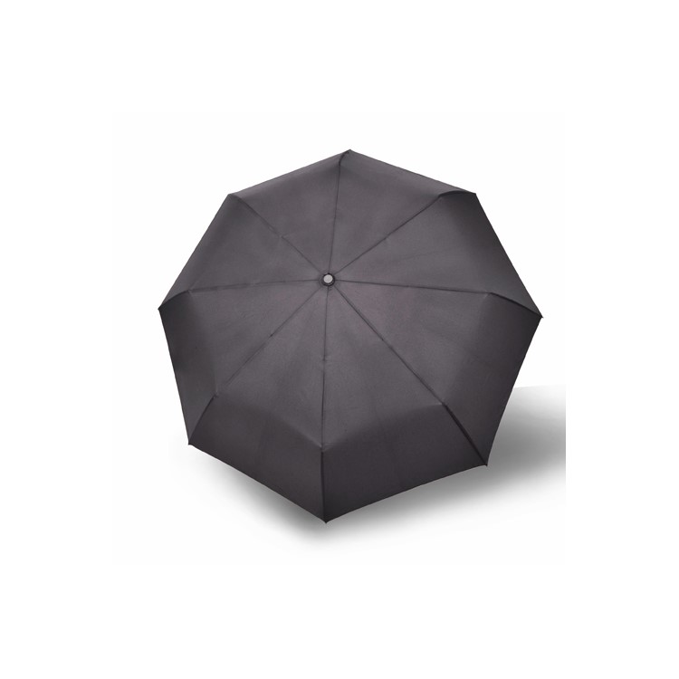 Lightweight 8 Ribs One Button Automatic Folding Umbrella for Men and Women - Black-3